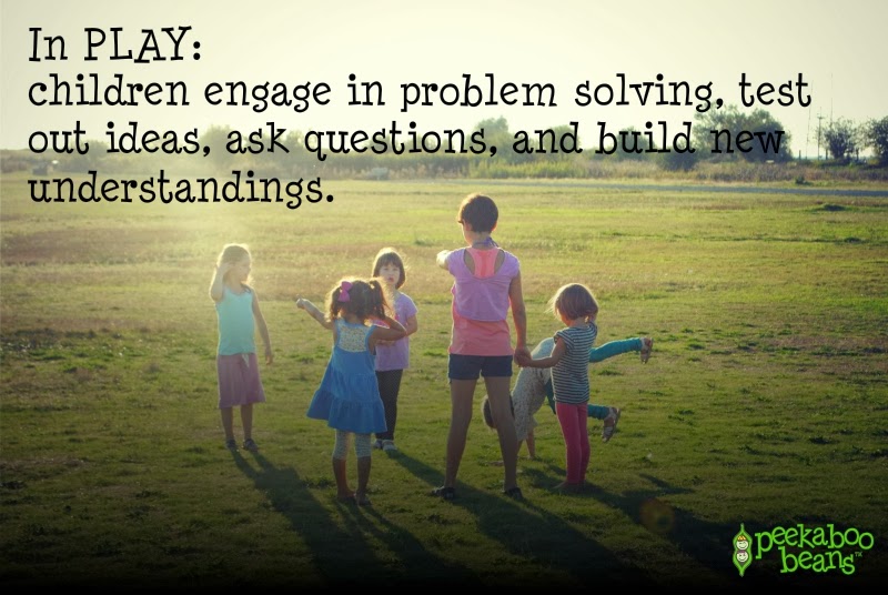In Play, children engage in problem solving, test out ideas, ask questions & build new understandings
