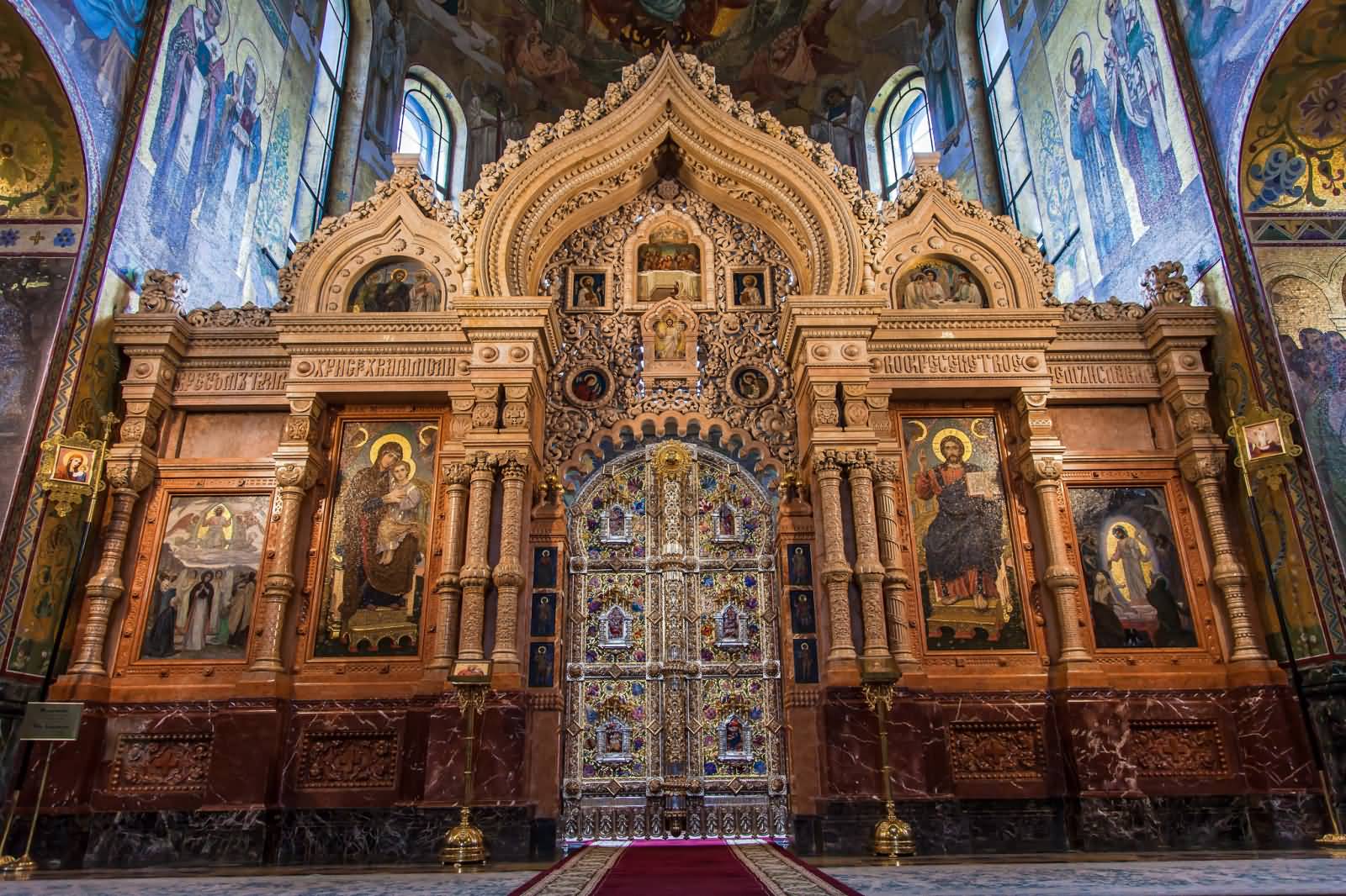 Inside Of The Church Of The Savior On Blood