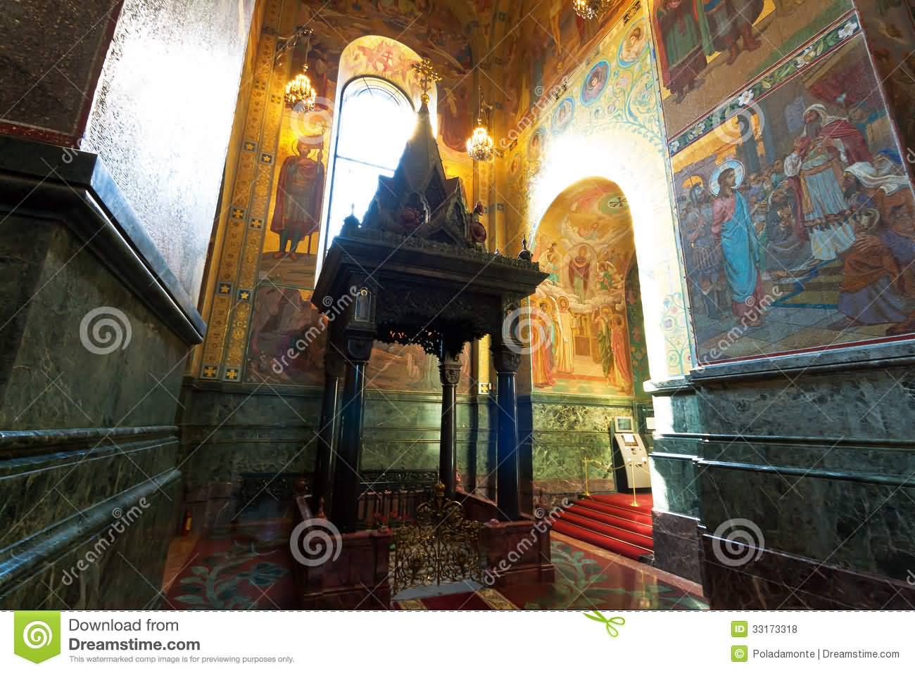 Inside Picture Of The Church Of The Savior On Blood