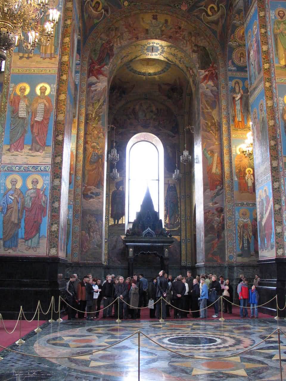 Inside View Of The Church Of The Savior On Blood