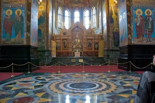 Interior Decoration Of The Church Of The Savior On Blood