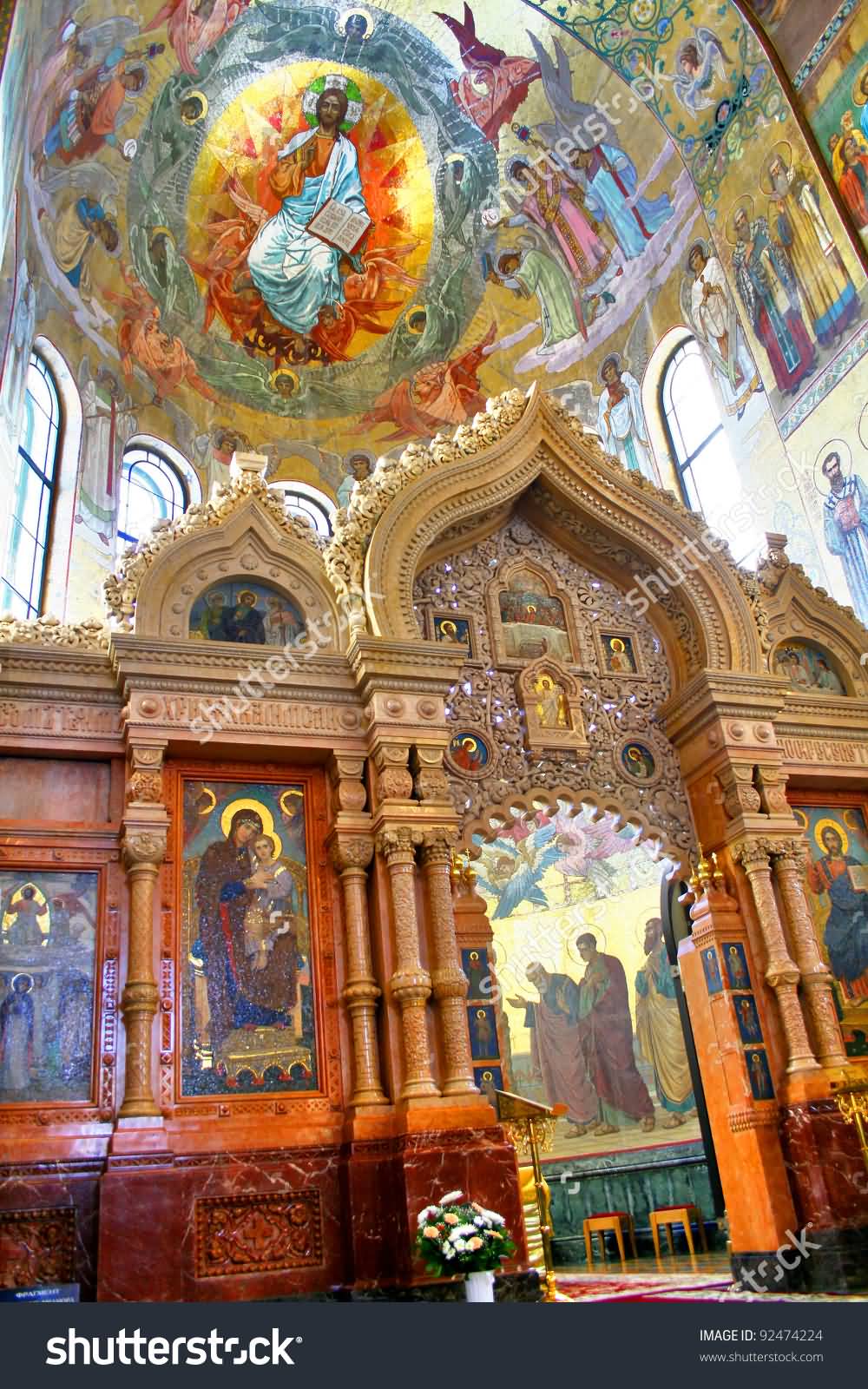Interior Of The Church Of The Savior On Blood In Saint Petersbur
