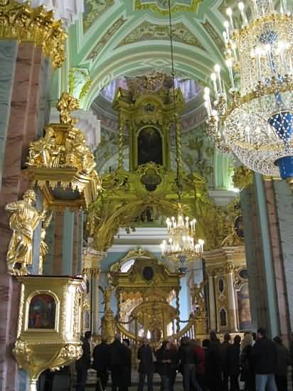 Interior View Of The Peter And Paul Cathedral