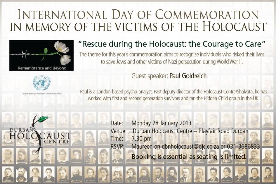 International Day Of Commemoration In Memory Of The Victims Of The Holocaust