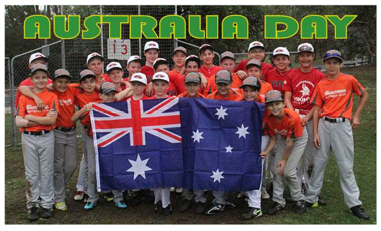 Kids Holding Austrlian Flag Happy Australia Day