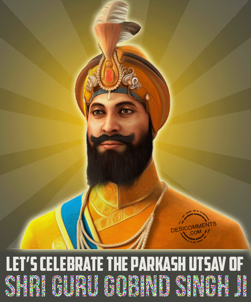Let’s Celebrate The Parkash Utsav Of Shri Guru Gobind Singh Ji Glitter