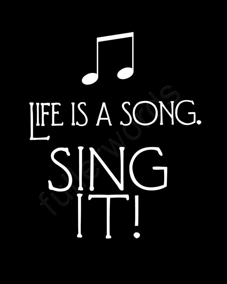 Life is a song sing it.