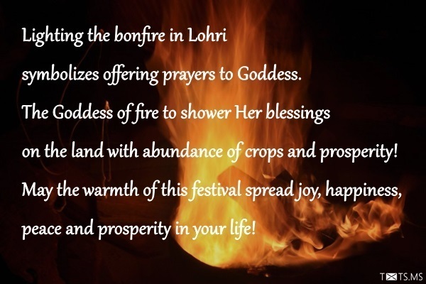 Lighting The Bonfire In Lohri Symbolizes Offering Prayers To Goddess. Happy Lohri