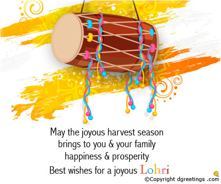 May The Joyous Harvest Season Brings To You & Your Family Happiness And Prosperity Best Wishes For A Joyous Lohri