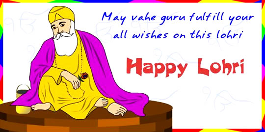 May Vahe Guru Fulfill Your All Wishes On This Lohri Happy Lohri Guru Nanak Ji Blessings