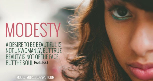 Modesty a desire to be beautiful is not unwomanly, but true beauty is not of the face but the soul. Mabel Hale