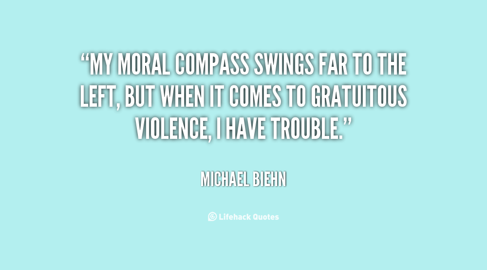 My moral compass swings far to the left, but when it comes to gratuitous violence, I have trouble. Michael Biehn