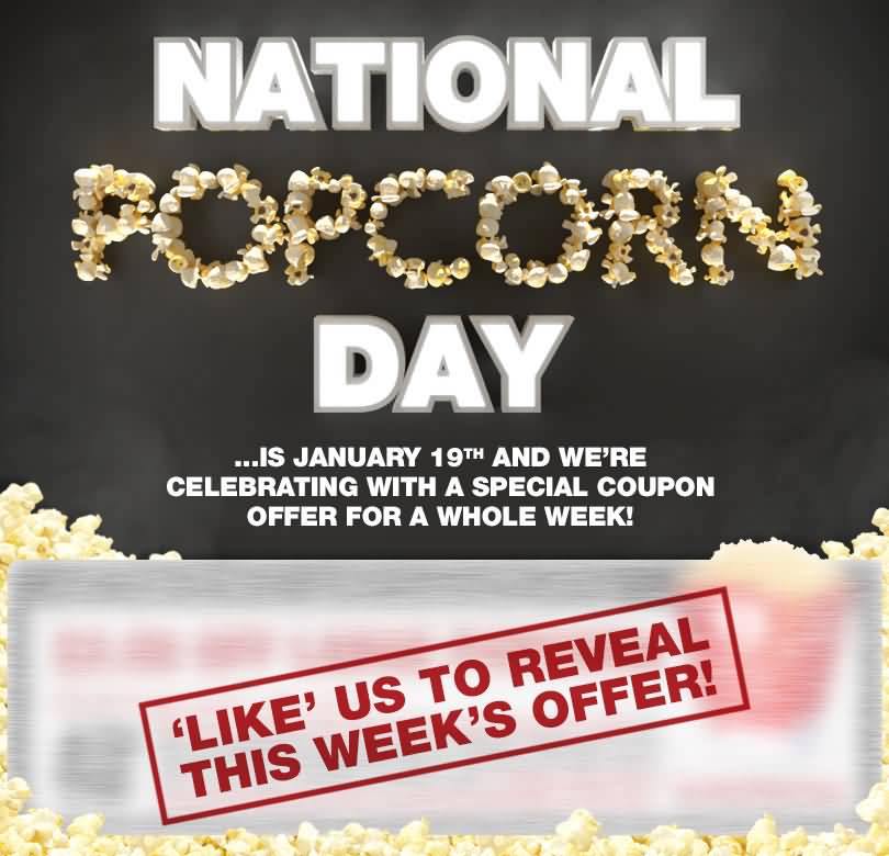 National Popcorn Day Is January 19th Poster