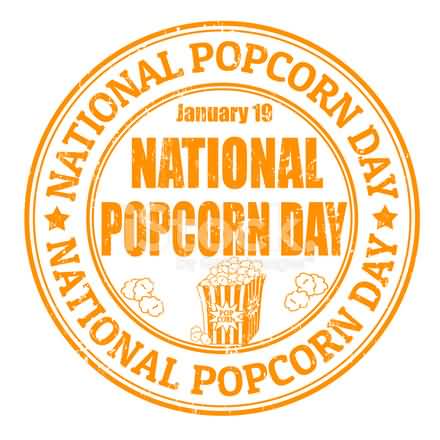 National Popcorn Day January 19 Stamp