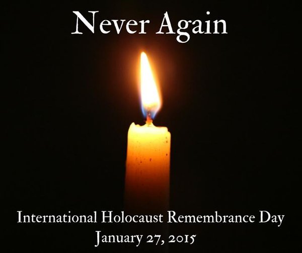 Never Again International Holocaust Remembrance Day January 27