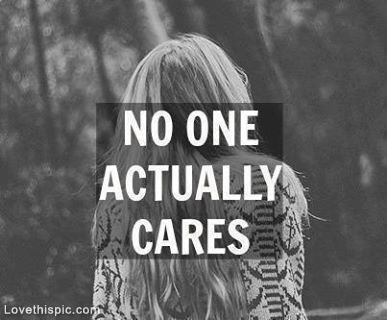 No one actually cares