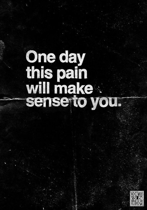 One Day This Pain Will Make Sense To You