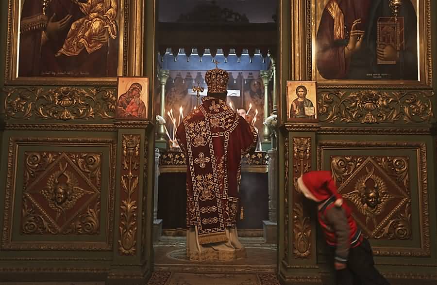 Orthodox Christmas Believers Celebrate With Solemn Ceremonies