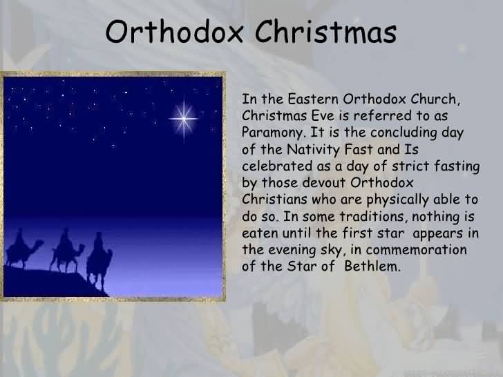 Orthodox Christmas Information