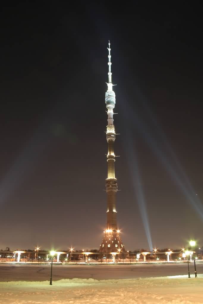Ostankino Tower At Night