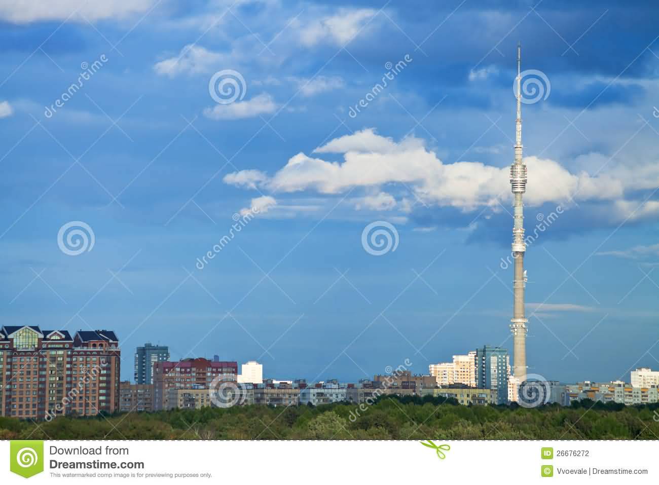 Ostankino Tower In Moscow