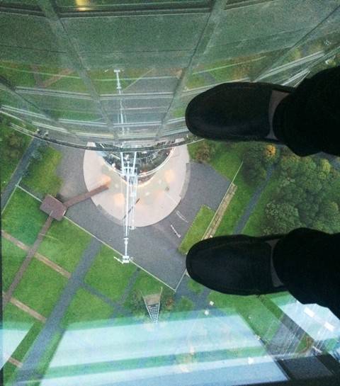 Outside View From The Glass Floor Inside Ostankino Tower