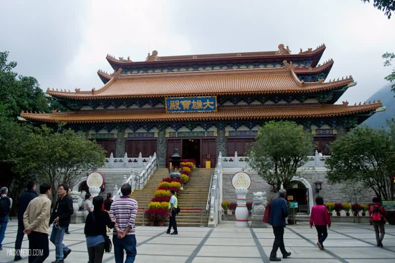 Outside View Of Po Lin Monastery