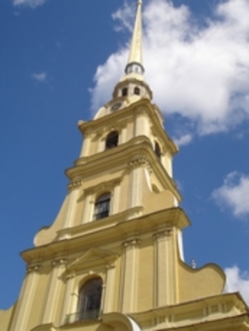 Peter And Paul Cathedral Tower View From Below