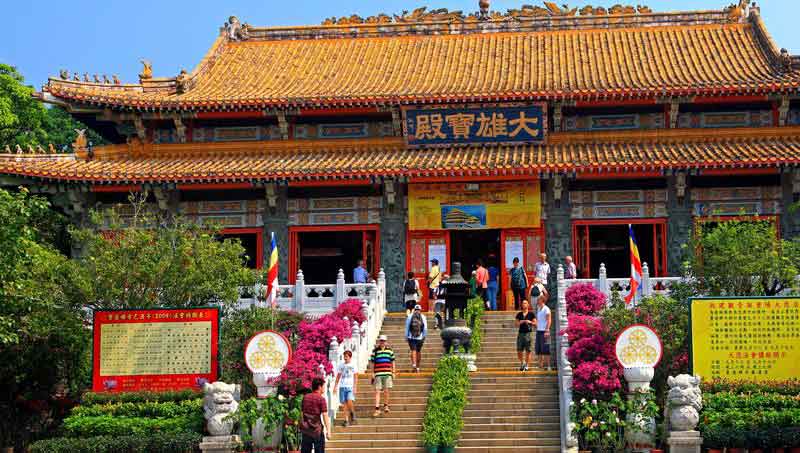 Kloster des kostbaren Lotus Po Lin, Insel Lantau, Hongkong, China