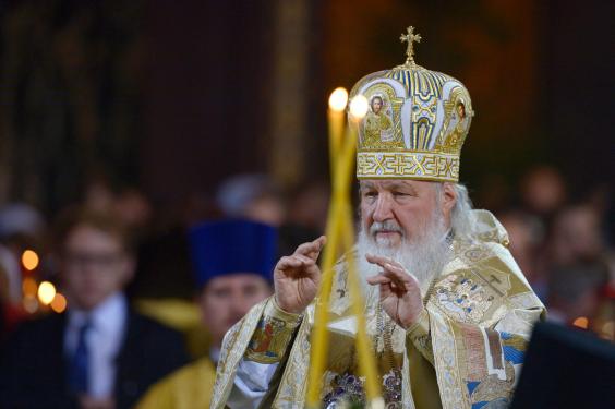 Russian Catholic Priest During Orthodox Christmas Solemn Ceremony
