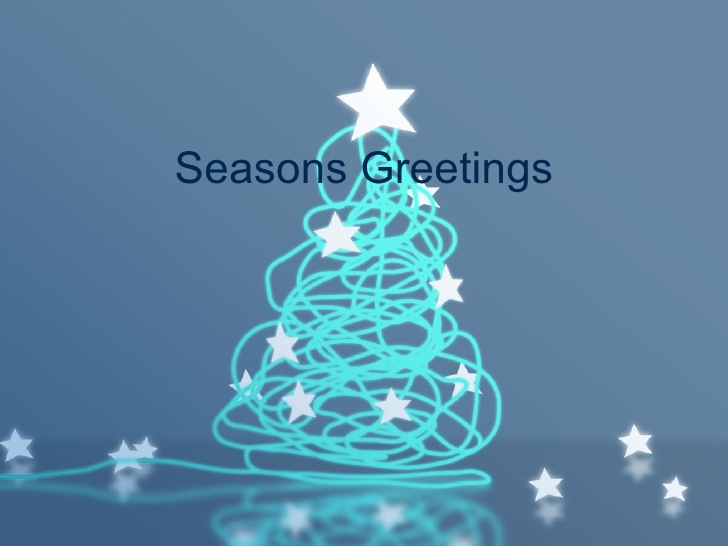 Season’s Greetings Beautiful Christmas Tree Photo