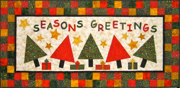 Season's Greetings Colorful Greeting Card