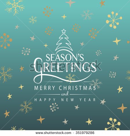 Season’s Greetings Merry Christmas And Happy New Year