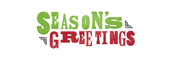Season’s Greetings Red And Green Text Facebook Cover Picture