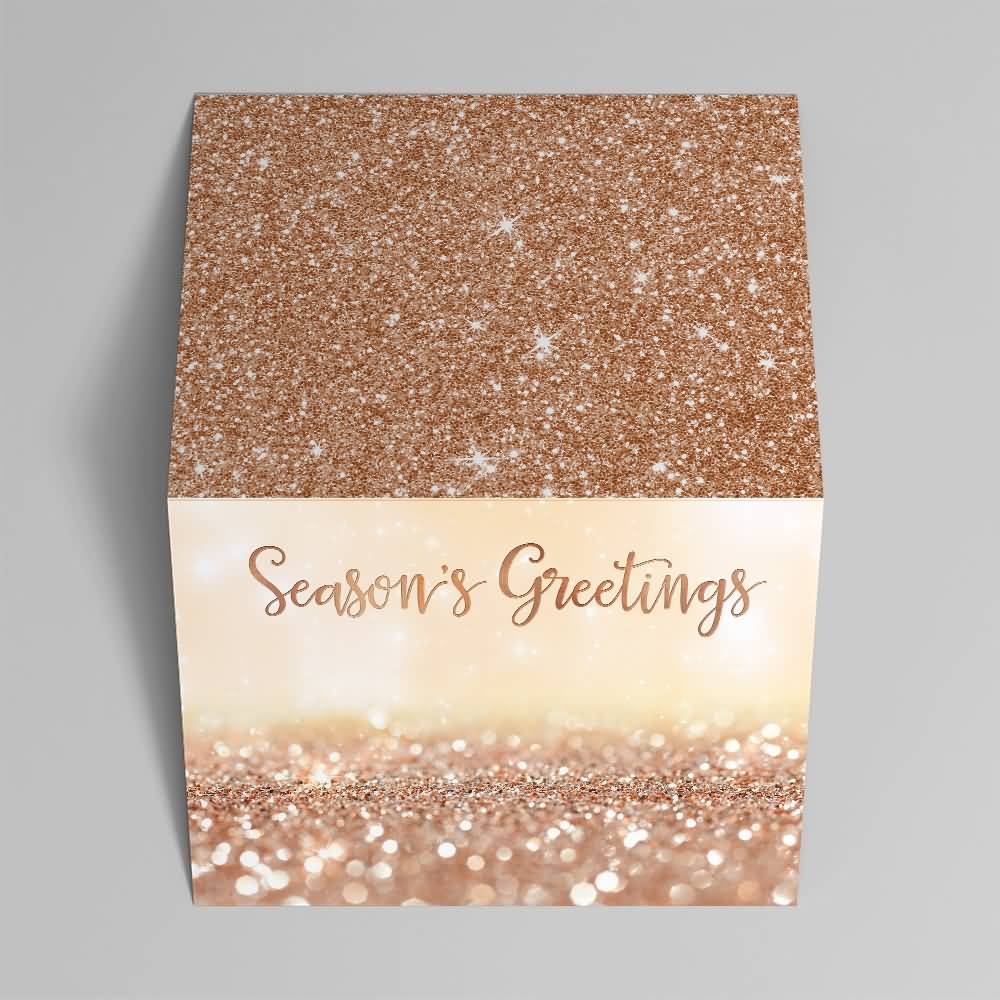 Season's Greetings Sparkle Greeting Card