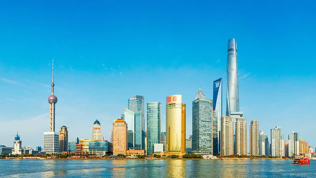 Shanghai Tower And Other Skyline Buildings