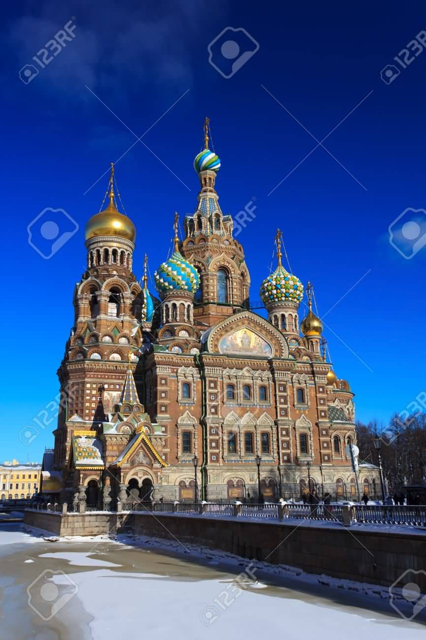 Side View Of Church Of The Savior On Blood In Saint Petersburg, Russia
