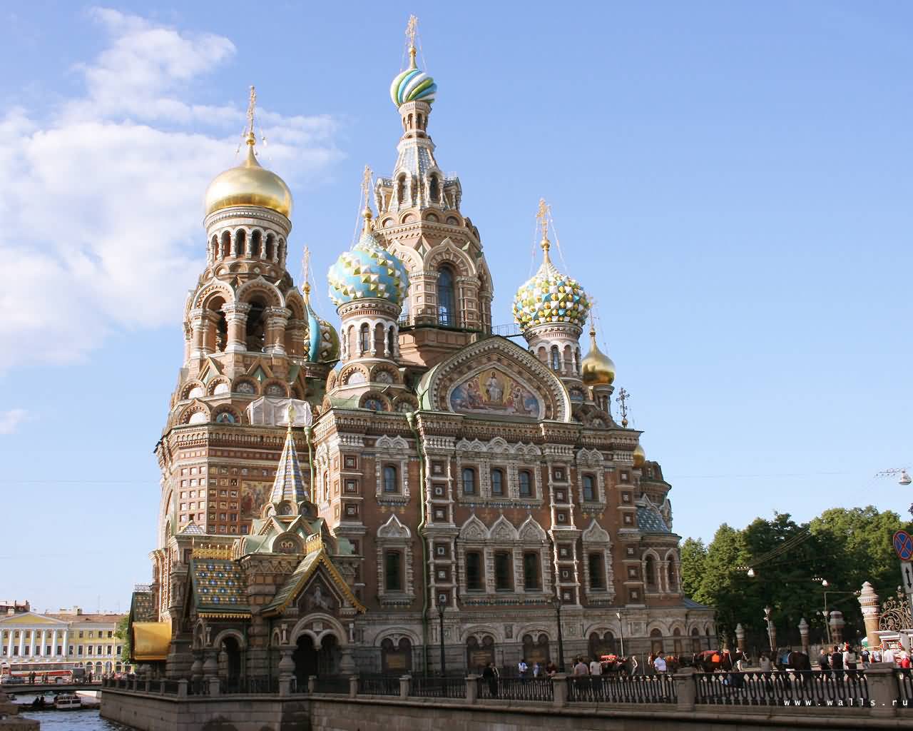 Side View Of The Church Of The Savior On Blood