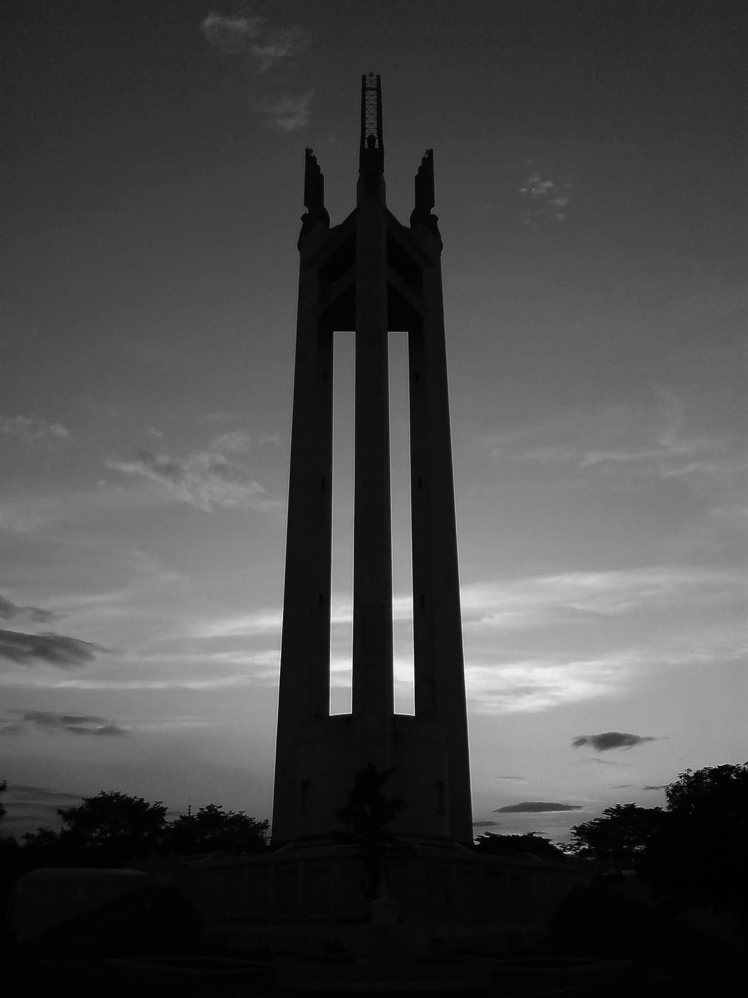 Silhouette View Of Quezon Memorial Shrine