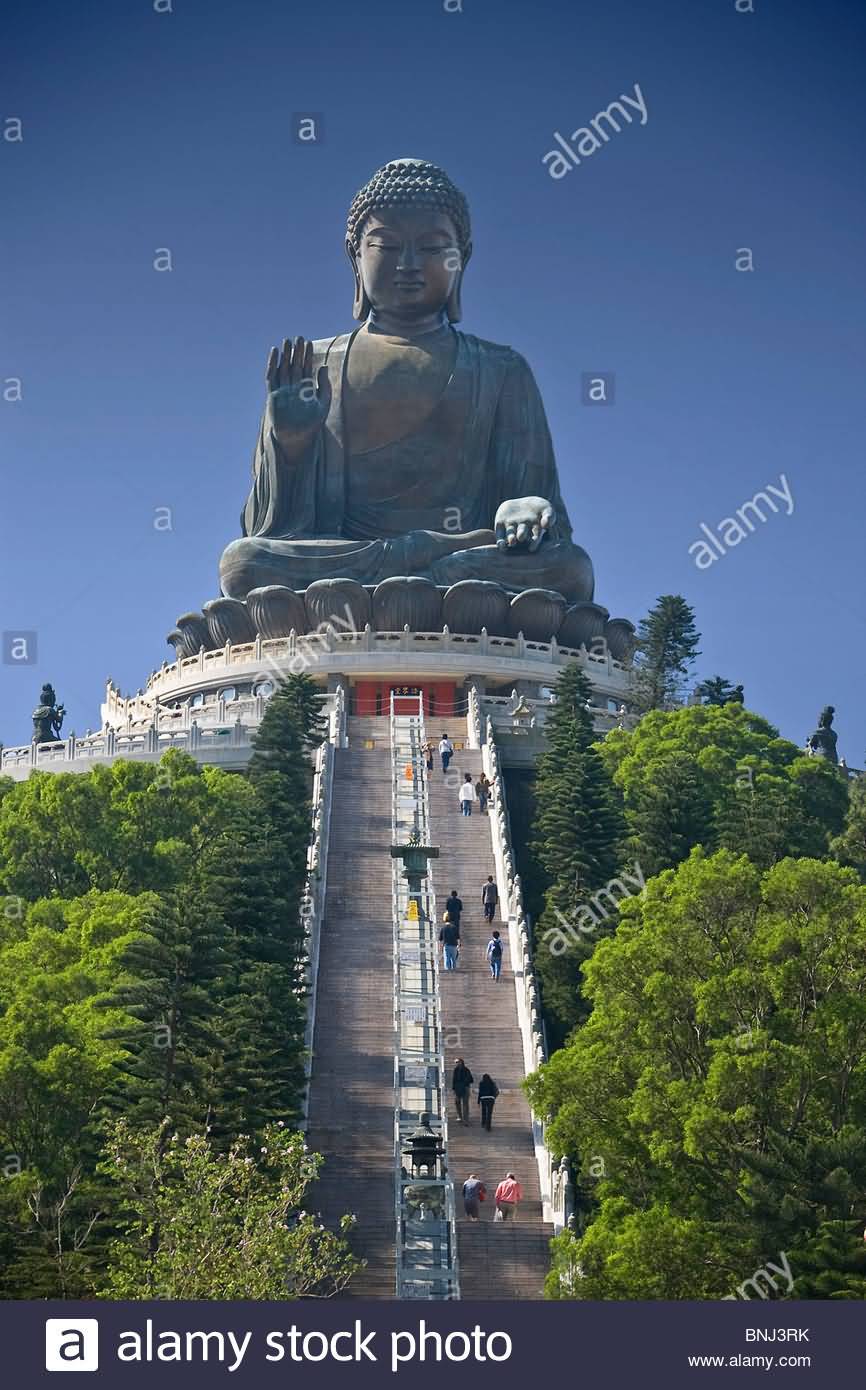 Stairs Way To The Tian Tan Buddha