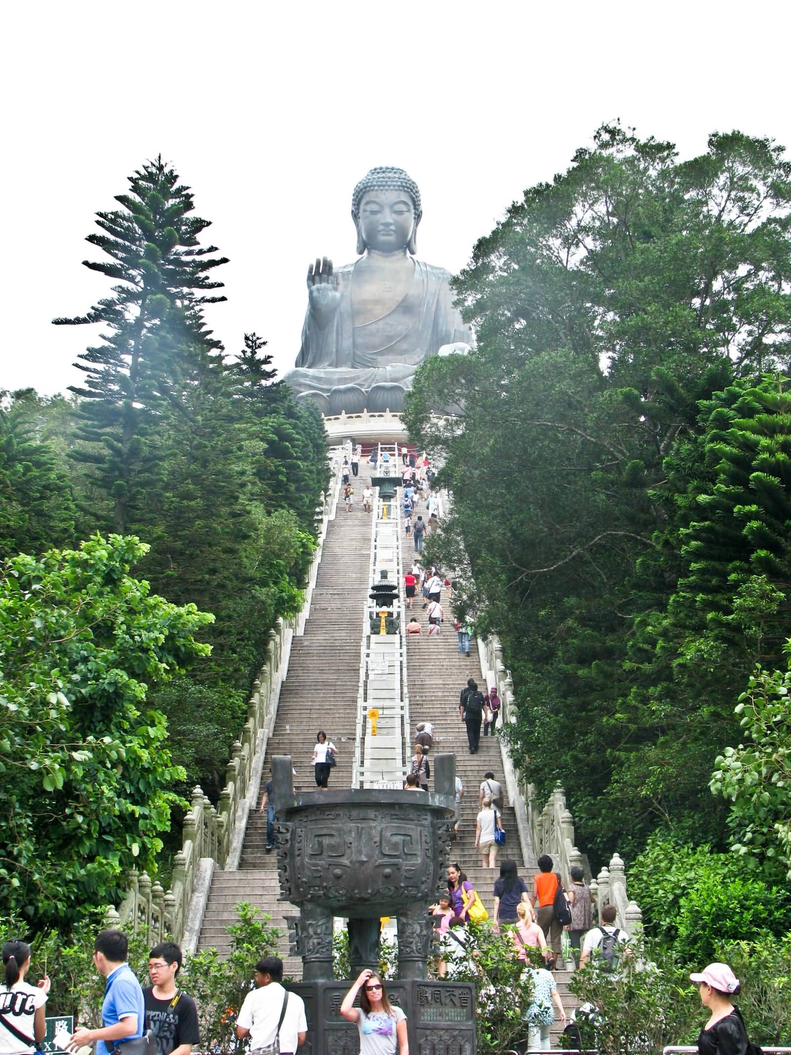 Steps Way To The Tian Tan Buddha