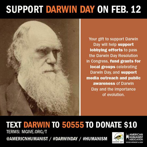Support Darwin Day On Feb 12