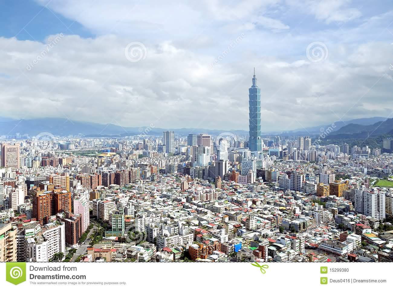 Taipei 101 Tower And City View