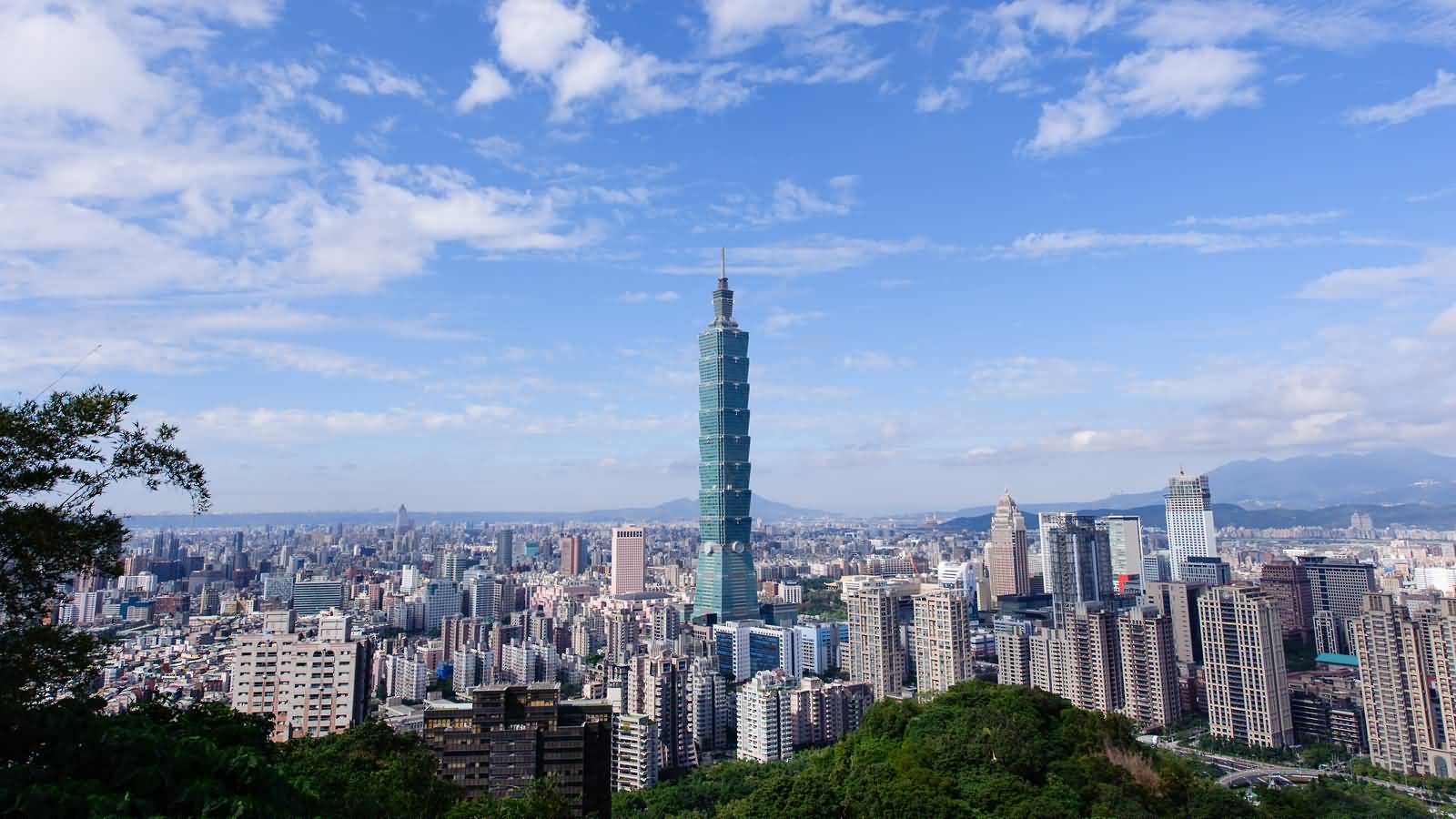 Taipei 101 Tower And Taipei City