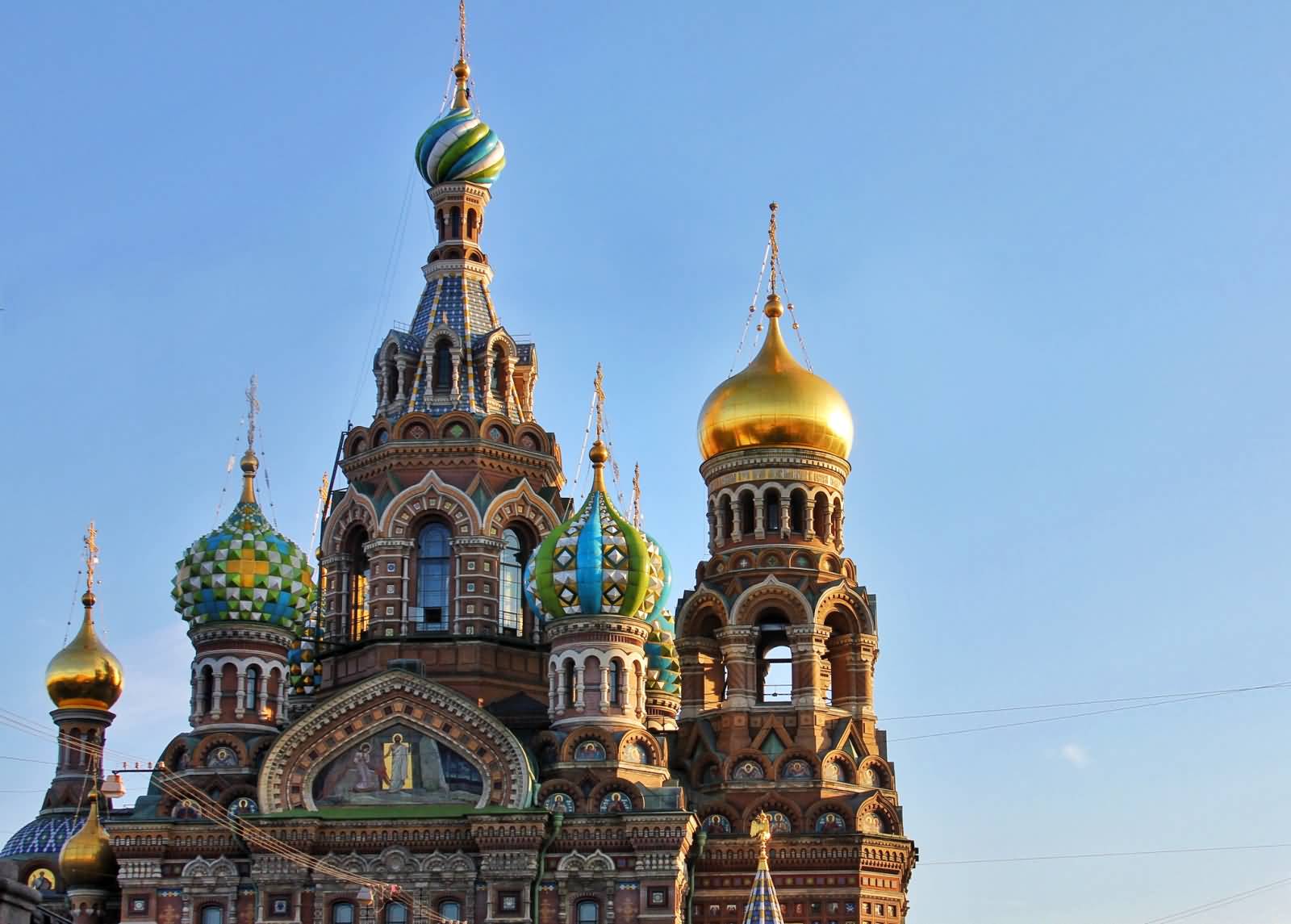 The Beautiful View Of Church Of The Savior On Blood In Saint Petersburg