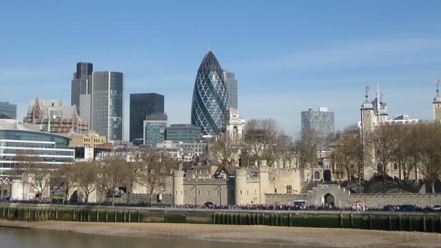 The Gherkin Building View Across The River
