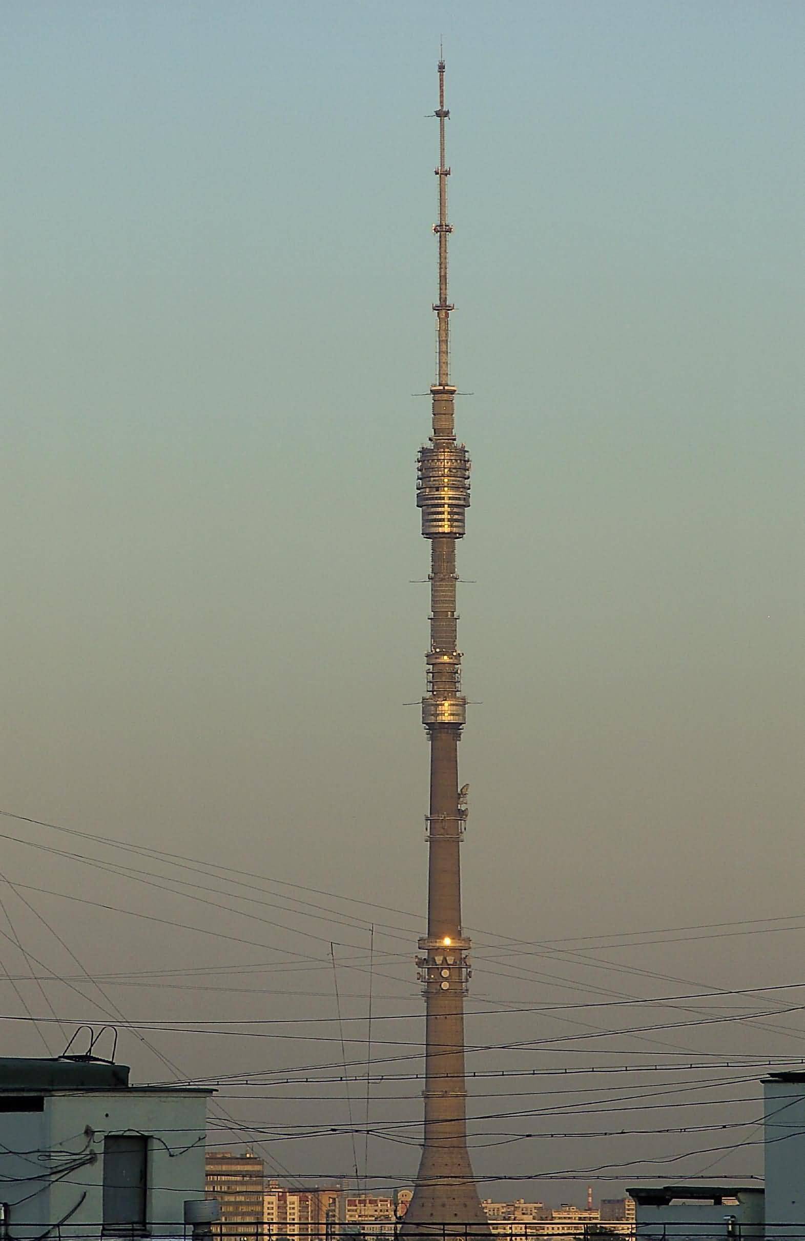The Ostankino Tv Tower In Moscow, Russia
