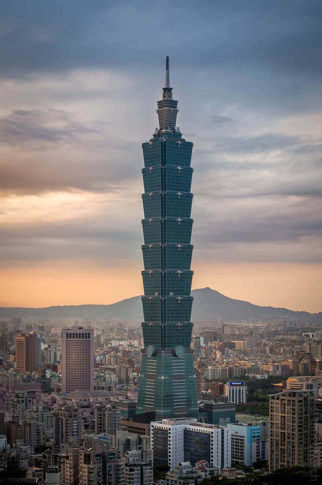 The Taipei 101 Tower At Dawn