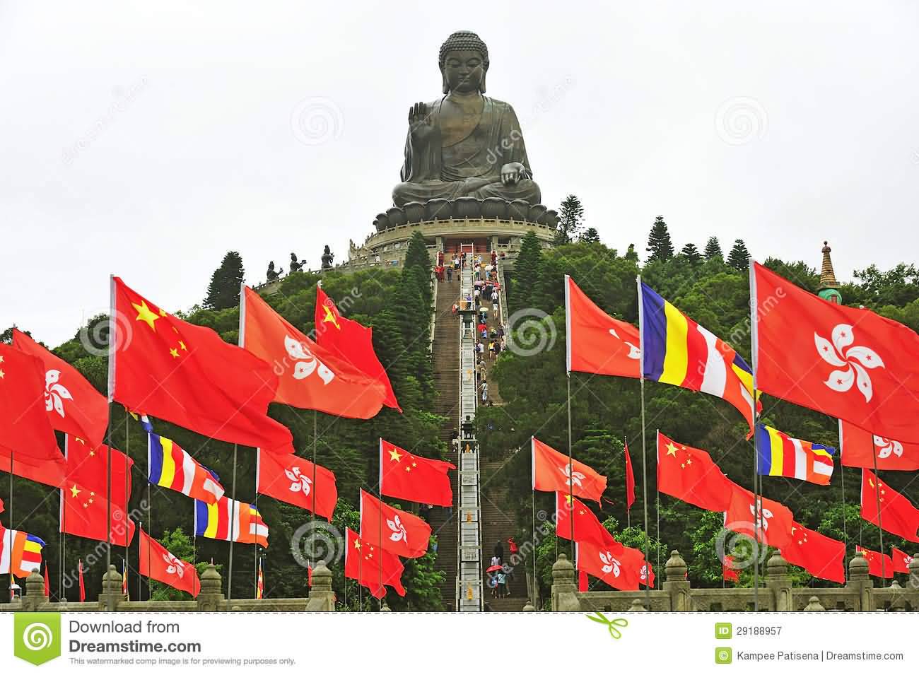 The World's Tallest Outdoor Seated Bronze Bud Tian Tan Buddha