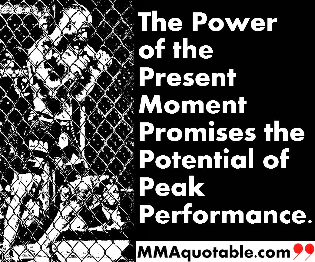 The power of the present moment promises the potential of peak performance